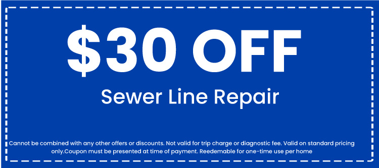  off coupon for sewer line repair, promoting plumbing service discounts at Florida Plumbing Plus, Inc.