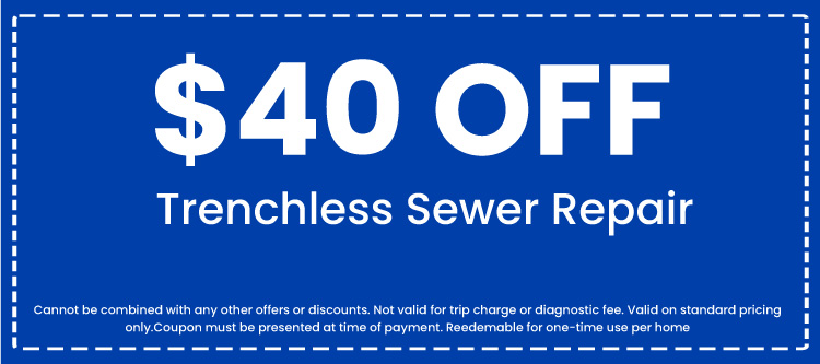 Discount on Trenchless Sewer Repair