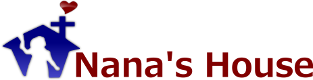 Nana's House logo featuring a silhouette of a child and a house, symbolizing support for neglected and abused children in the community.